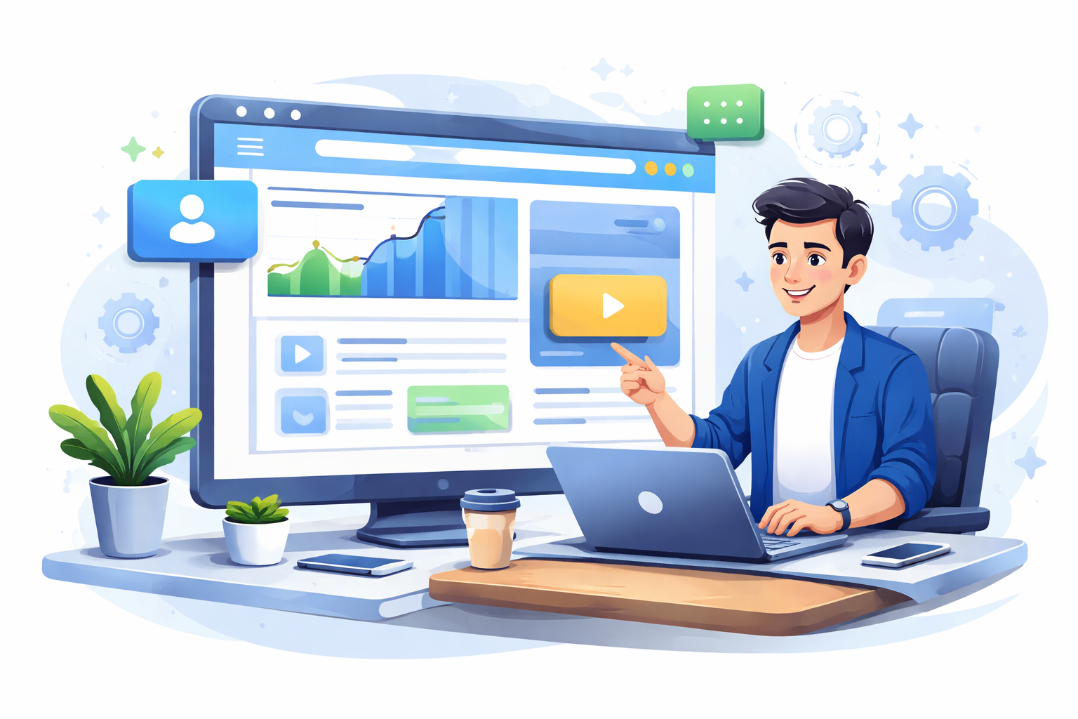 Preview landing page modern